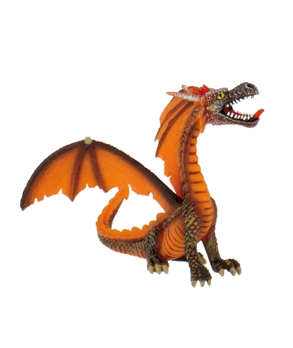 Micki Bullyland WD Figur Disney Dyr Drage Orange Sidder