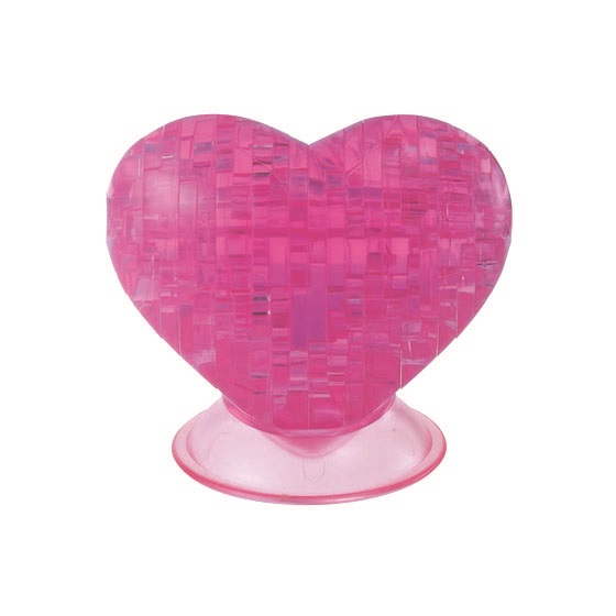 Robetoy Crystal Kristall Palapeli Palapeli 3D PINKKI Sydän Sydän 46 p