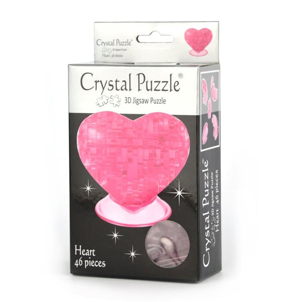 Robetoy Crystal Krystal Puslespil 3D ROSA Hjerte 46 b