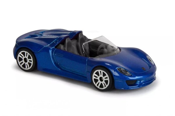 PGP Majorette Cars biler 7cm Metal Porsche 918 Spyder Mørkeblå