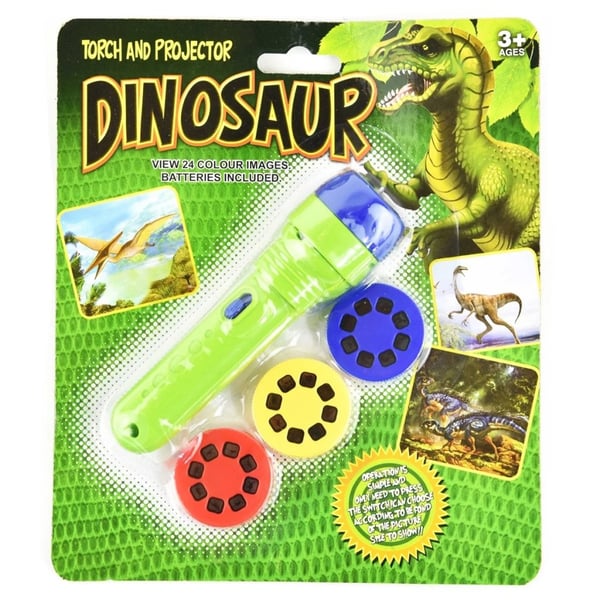 Lelut 26010 Projektori Taskulamppu Dinosaurukset Dino 24kpl Väriauto