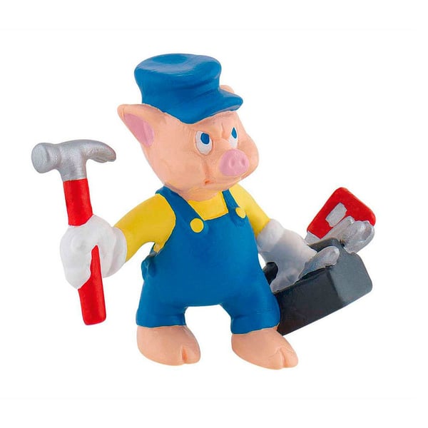 Bullyland Figuuri Disney Kolme pientä porsasta - Sininen Practical Työkalut
