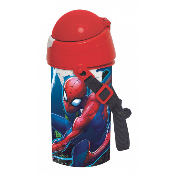 Marvel Spiderman Vattenflaska Barn Dricksflaska Rem Kork 50cl 15