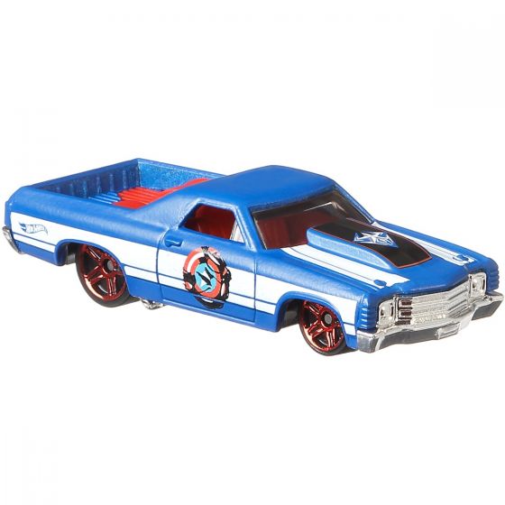 Hot Wheels Biler Metal 7cm Marvel Spider-man Captain Ameri