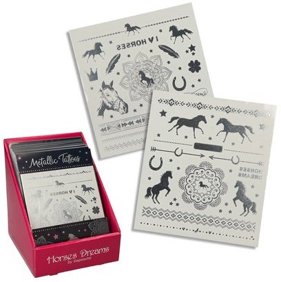 Horses Dream Hest Heste Tatoveringer Tattoo METALLIC x2