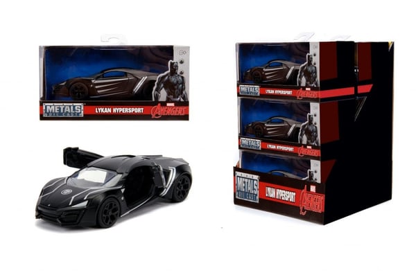 Marvel Avengers Biler Cars metal 1:32 Lykan Hypersport Black Pa