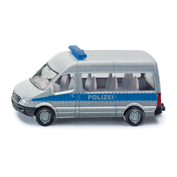 Leluautot Autot SIKU Micki Metalli Poliisi Pakettiauto bussi Hopea