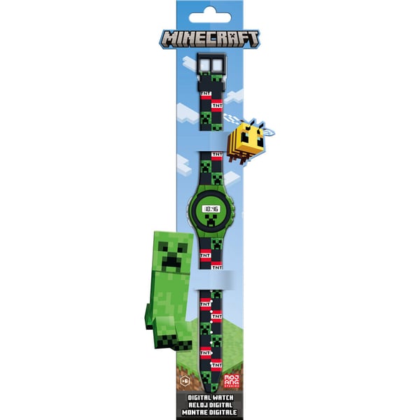 Lelut Minecraft 4223 Watch Digitaalinen Kello Vihreä/Musta 22cm