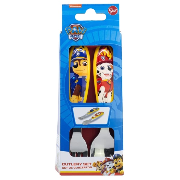 Paw Patrol Bestik Ske & Gaffel i metal 14cm