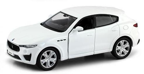 VN Cars 1:32 Autot metalli Pullback 13cm Masarati Levante GTS Valkoinen