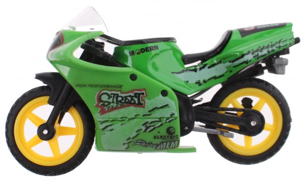 Rob Motorcykel Mc Race Bike 9cm Grøn 9 rest 11