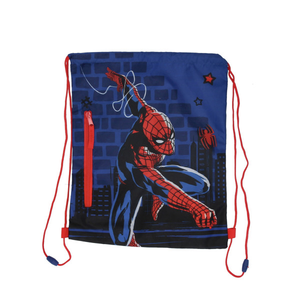 Spiderman 7238 Voimistelupussi Kuntosalipussi Vetoketju/tasku 40x30cm