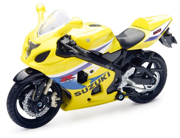 VN Legetøj Køretøj Cykel Motorcykel Mc Suzuki Gul 1:18