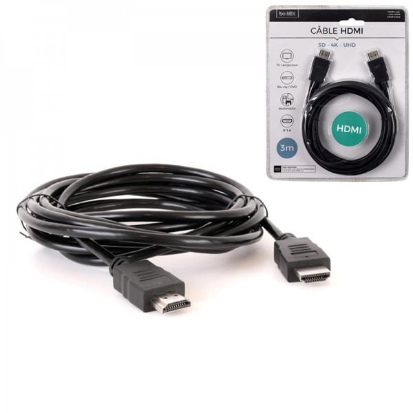Tekniikkadata TV-tarvikkeet Kaapelit HDMI-kaapeli 3m Rest 99