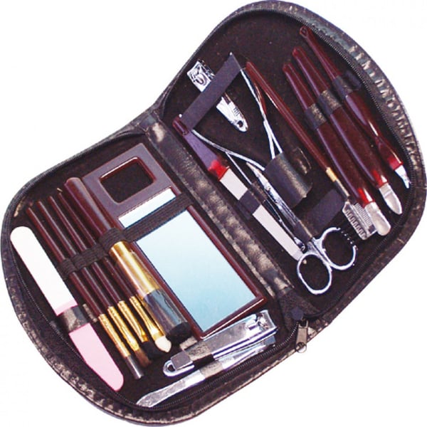 ZTR Hudpleje Negle Manicure sæt sakse filer 18-dele i Taske 26cm