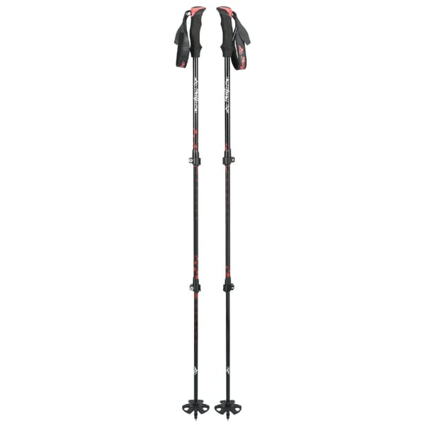 Røde justerbare vandrestave - Standard K02