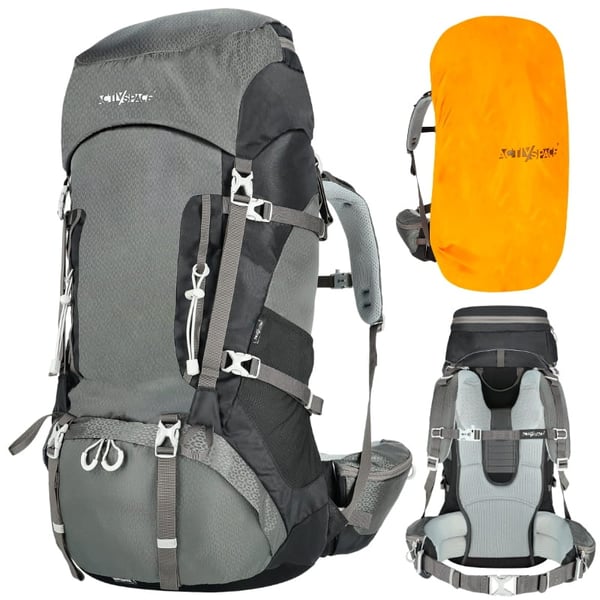 60l trekkingrygsæk - grå P09