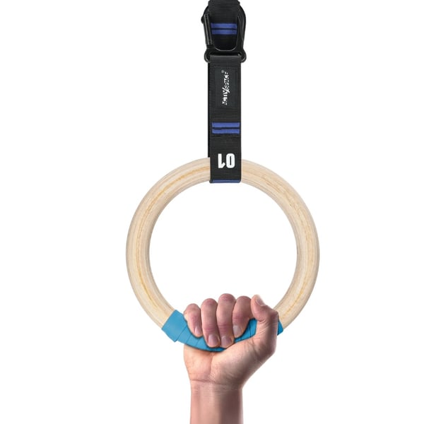 Gymnastikringe, træringe, crossfit-ringe - premium