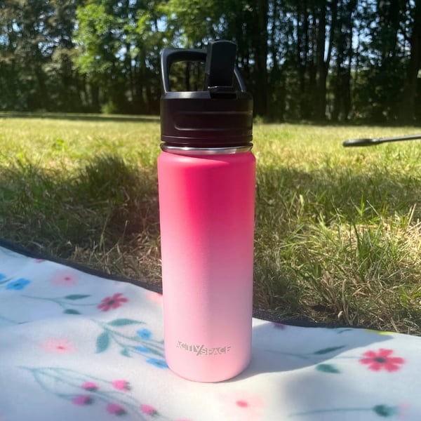 Teräksinen termosmukipullo 532 ml - pinkki