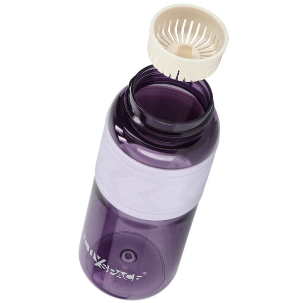 Tritan-juomapullo 600 ml mittakupilla - violetti