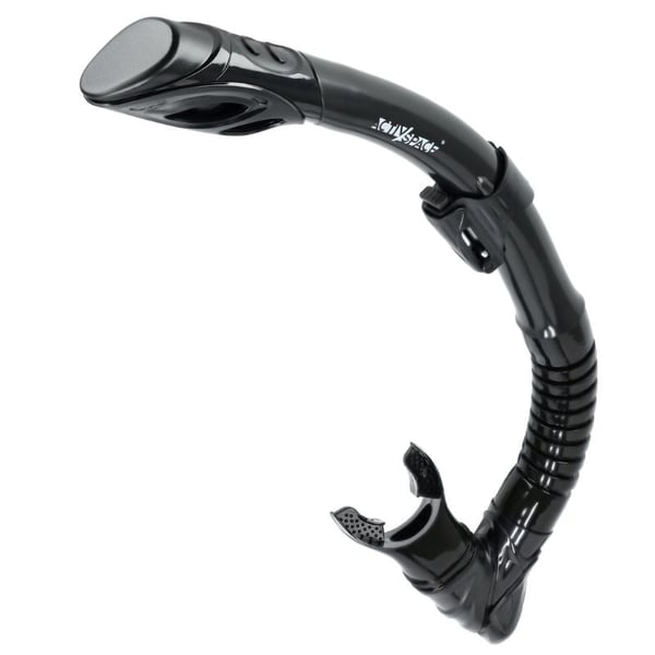Snorkel med ventil - sort
