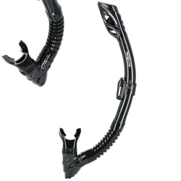 Snorkel med ventil - sort