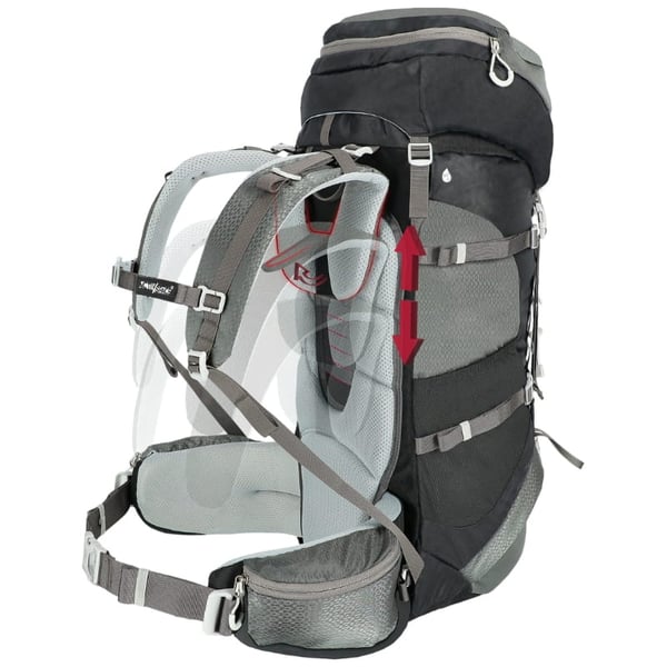 60l trekkingrygsæk - grå P09