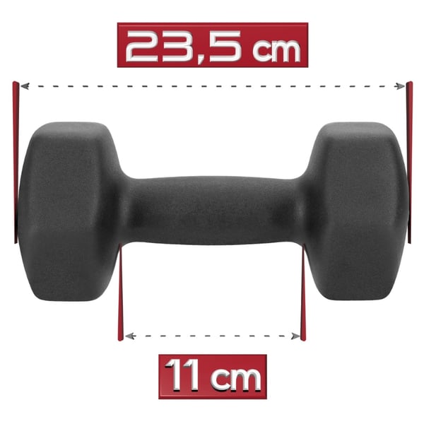 KÄSIPAINOT 2x6kg harjoituksiin - neopreenipainot
