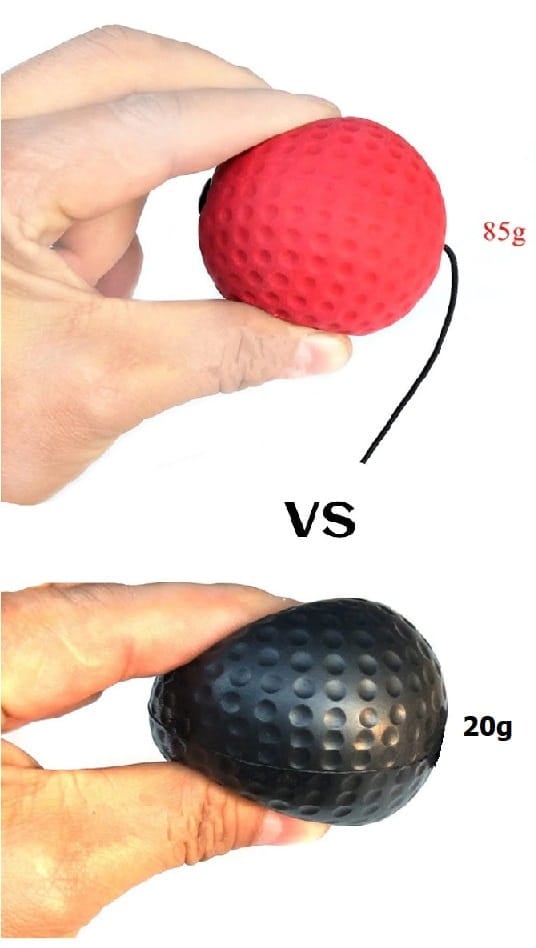 2x FIGHT REFLEXBOLL + väska