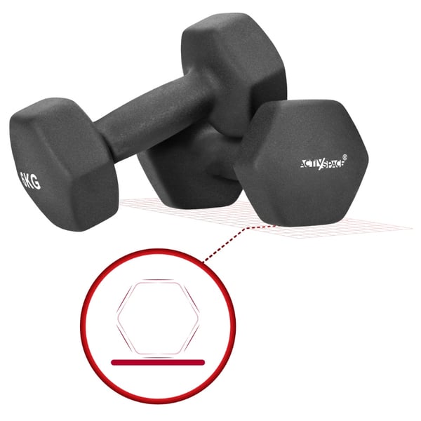 KÄSIPAINOT 2x6kg harjoituksiin - neopreenipainot
