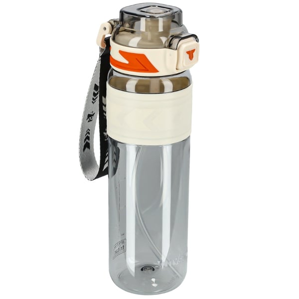 Tritan-juomapullo 1000 ml mittakupilla - valkoinen
