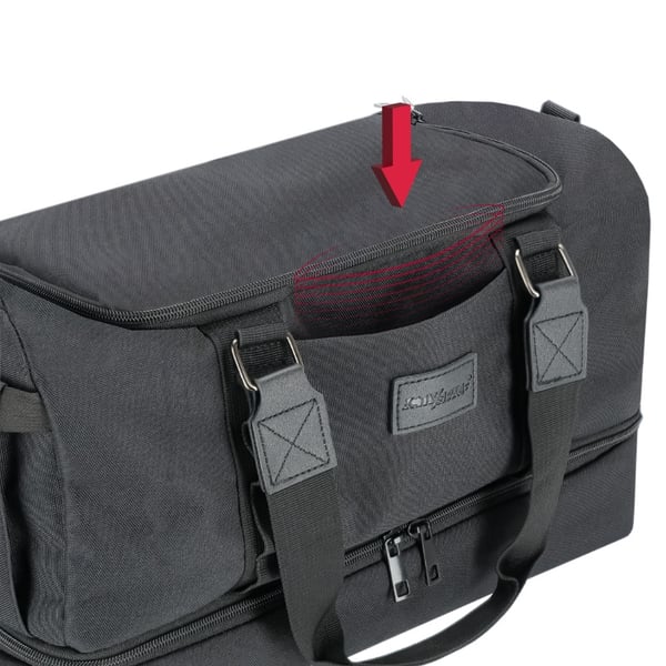Flyvemaskine rejsetaske 40x20x25 håndbagage - sort