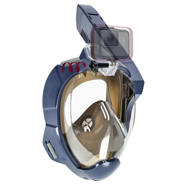 Premium helmask för snorkling - L/XL blå M06