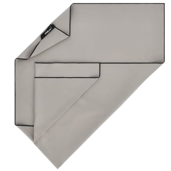 Snabbtorkande mikrofiberhandduk 130x75cm liten - grå