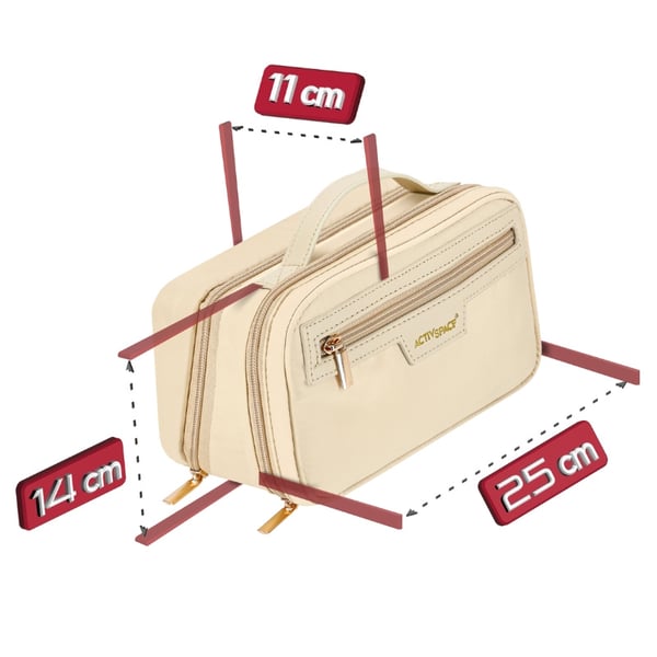 Resefodral för kosmetika - beige