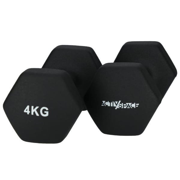 KÄSIPAINOT 2x4kg harjoituksiin - neopreenipainot