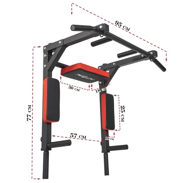 Multifunktionel pull-up-stang til 2-i-1 pull-up-øvelser