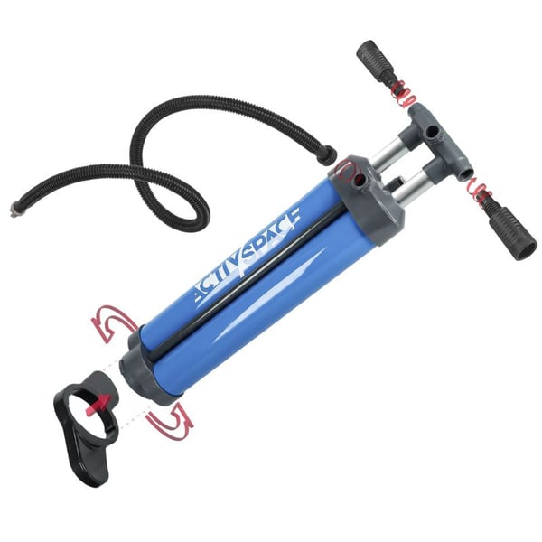 Handpump för SUP-bräda med tryckmätare - dubbelkolv