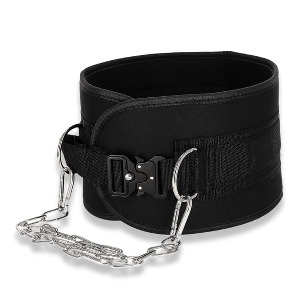 Dip belt starkt viktbälte med kedja - premium P02