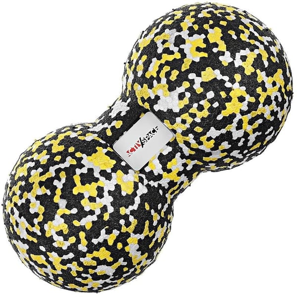 Tupla-epp-hierontapallo 8x16 cm - douball keltainen