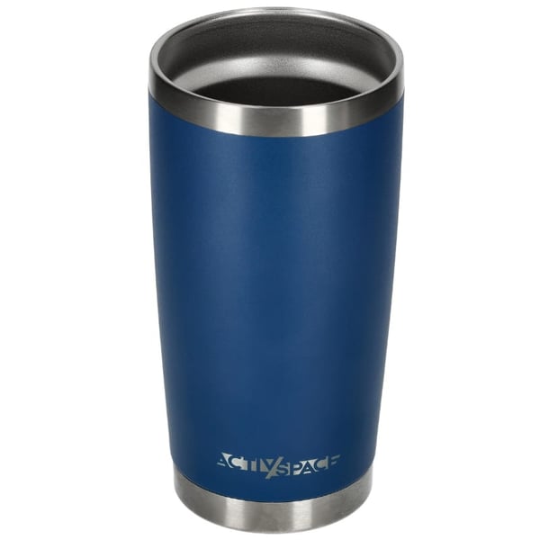 Suuri teräksinen termosmuki 600ml - sininen