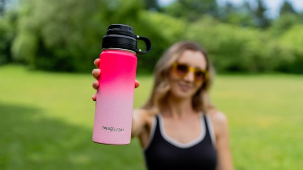 Teräksinen termosmukipullo 532 ml - pinkki