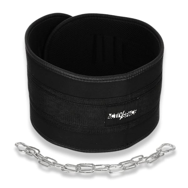 Dip belt starkt viktbälte med kedja - premium P02