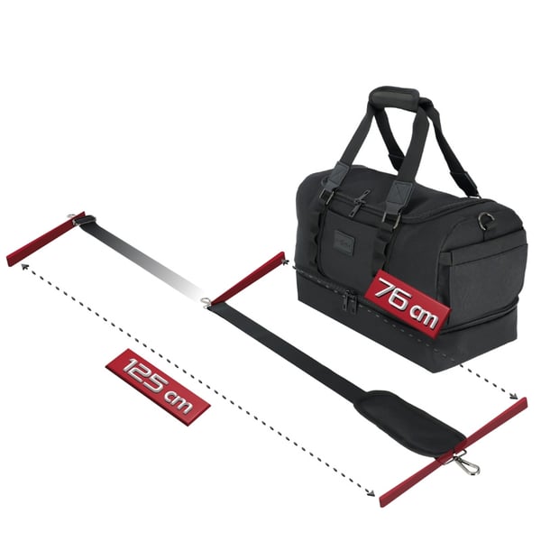 Flyvemaskine rejsetaske 40x20x25 håndbagage - sort