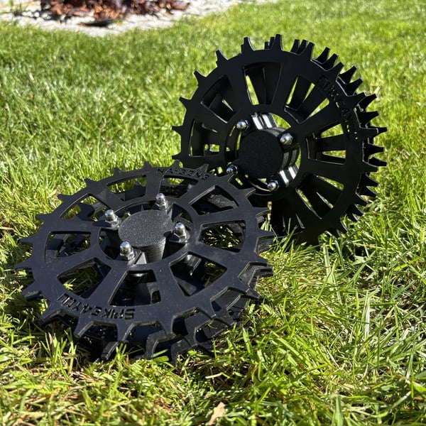 NAC RLM600-FS ja RLM300-FS robottikohtalaiselle pyörinä, ruostumaton teräs 3 mm