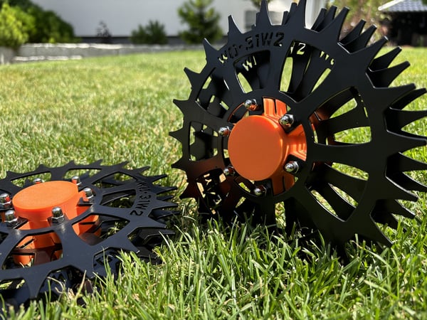 WORX Landroid S ja M -ruohonleikkurin pyörä, 3 mm teräsakseli
