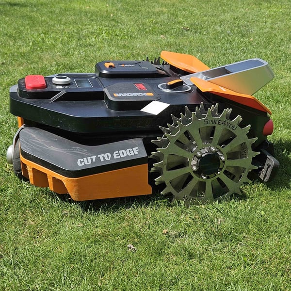 Worx Landroid M600 M800 L1300 -robottiniittokoneen pyörä, ruostumaton teräs, 3 mm
