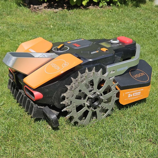 Worx Landroid M600 M800 L1300 -robottiniittokoneen pyörä, ruostumaton teräs, 3 mm