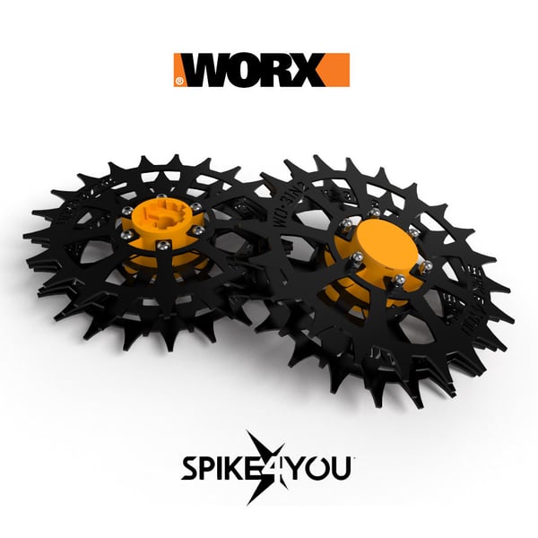 Worx Landroid S- ja M-ruohonleikkureiden pyörät, hiiliteräs 2 mm