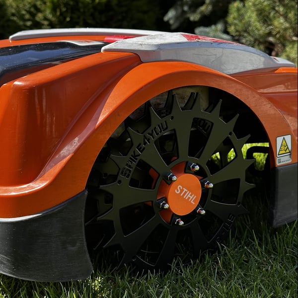 STIHL RMI 422, VIKING MI 422 robottileikkurin pyörä, ruostumaton teräs 3 mm